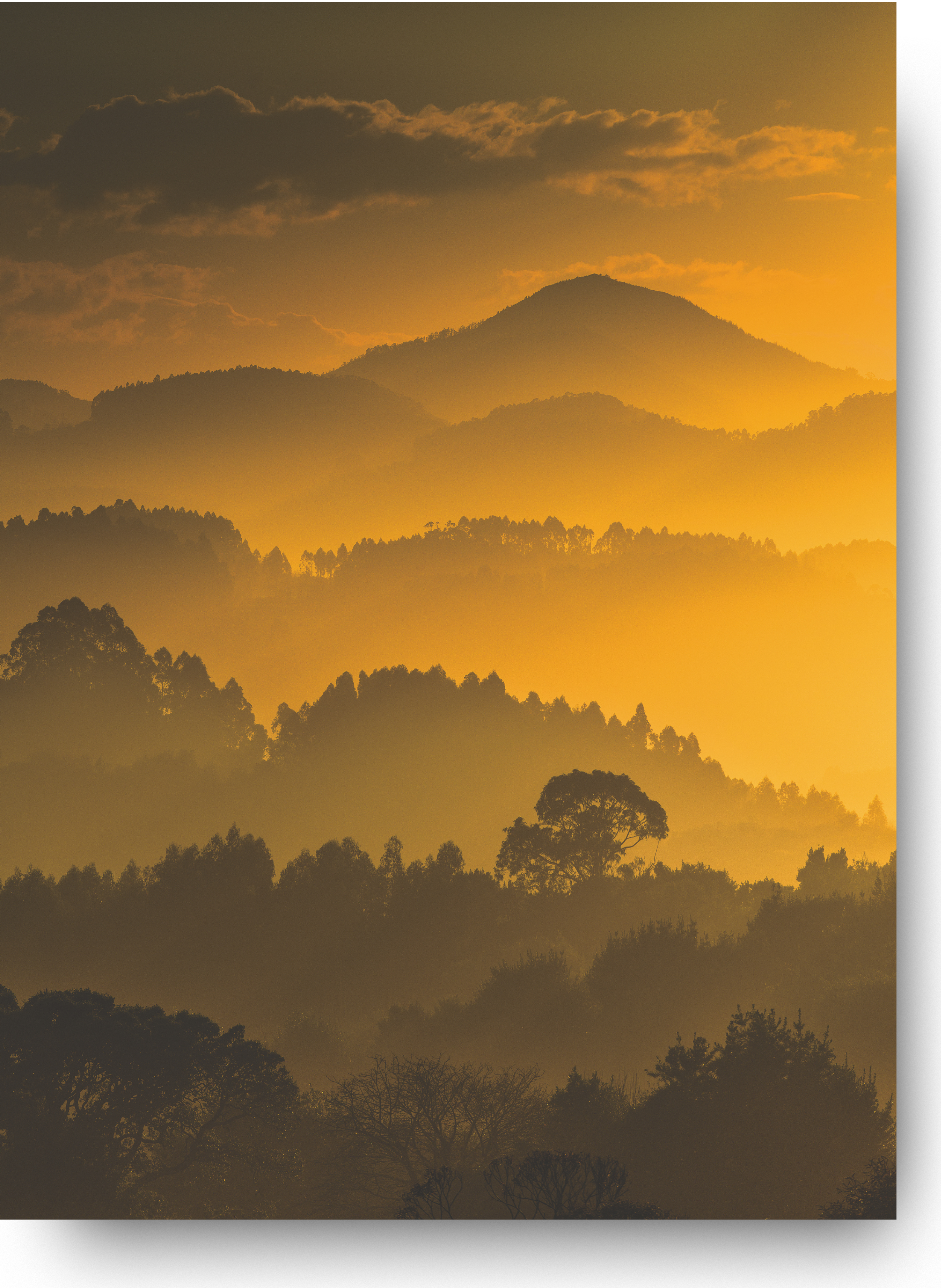 Atardecer nel monte Asturias