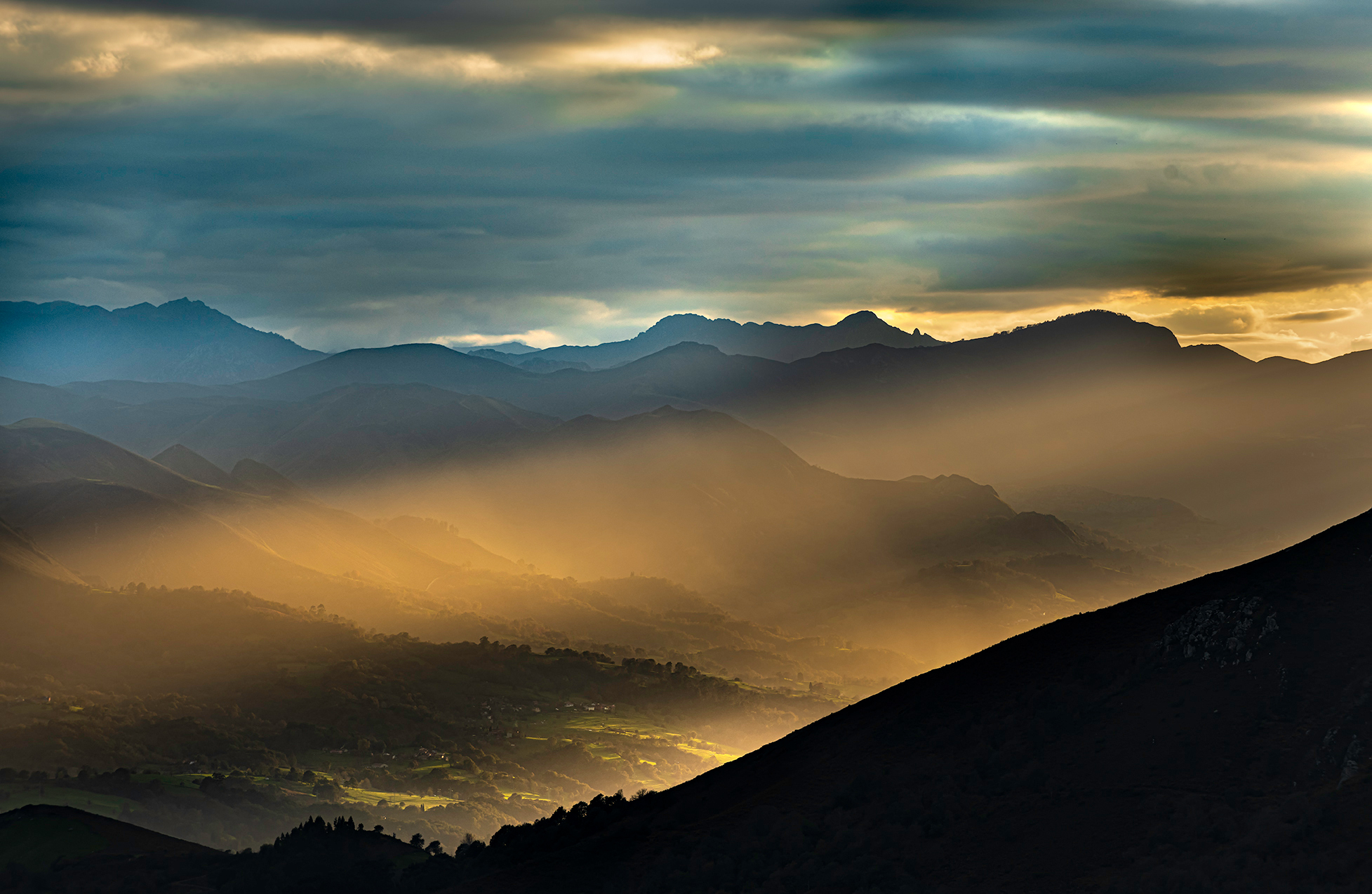 Atardecer desde El Sueve